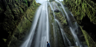 Gljúfrabúi waterfall