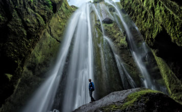 Gljúfrabúi waterfall