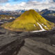 Aerial photography over Iceland.